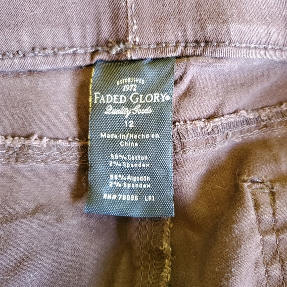 Faded Glory Brown Jeggings - Picture 4 of 8